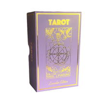 Load image into Gallery viewer, Lavender Gold Foil Tarot & Guide | Classic Tarot Design
