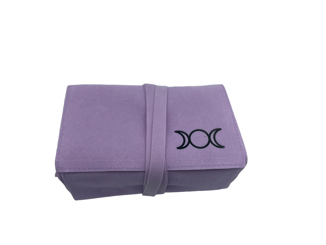 Triple Moon Velvet Tarot Bags: Lavender