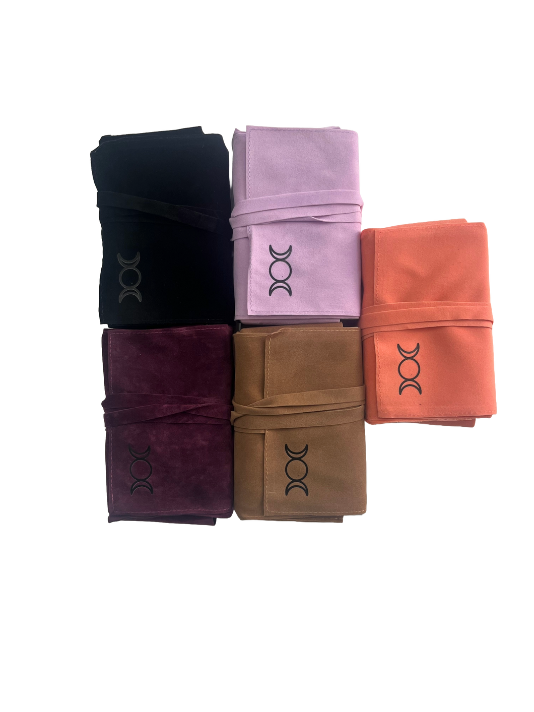 Triple Moon Velvet Tarot Bags: Black