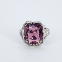 Load image into Gallery viewer, Purple silver ring
