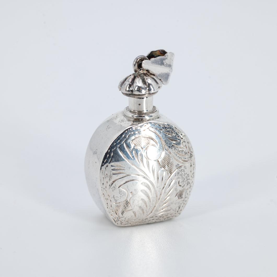 Silver perfume pendant